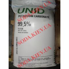 Карбонат калія (вуглекислий калій, поташ) K2CO3